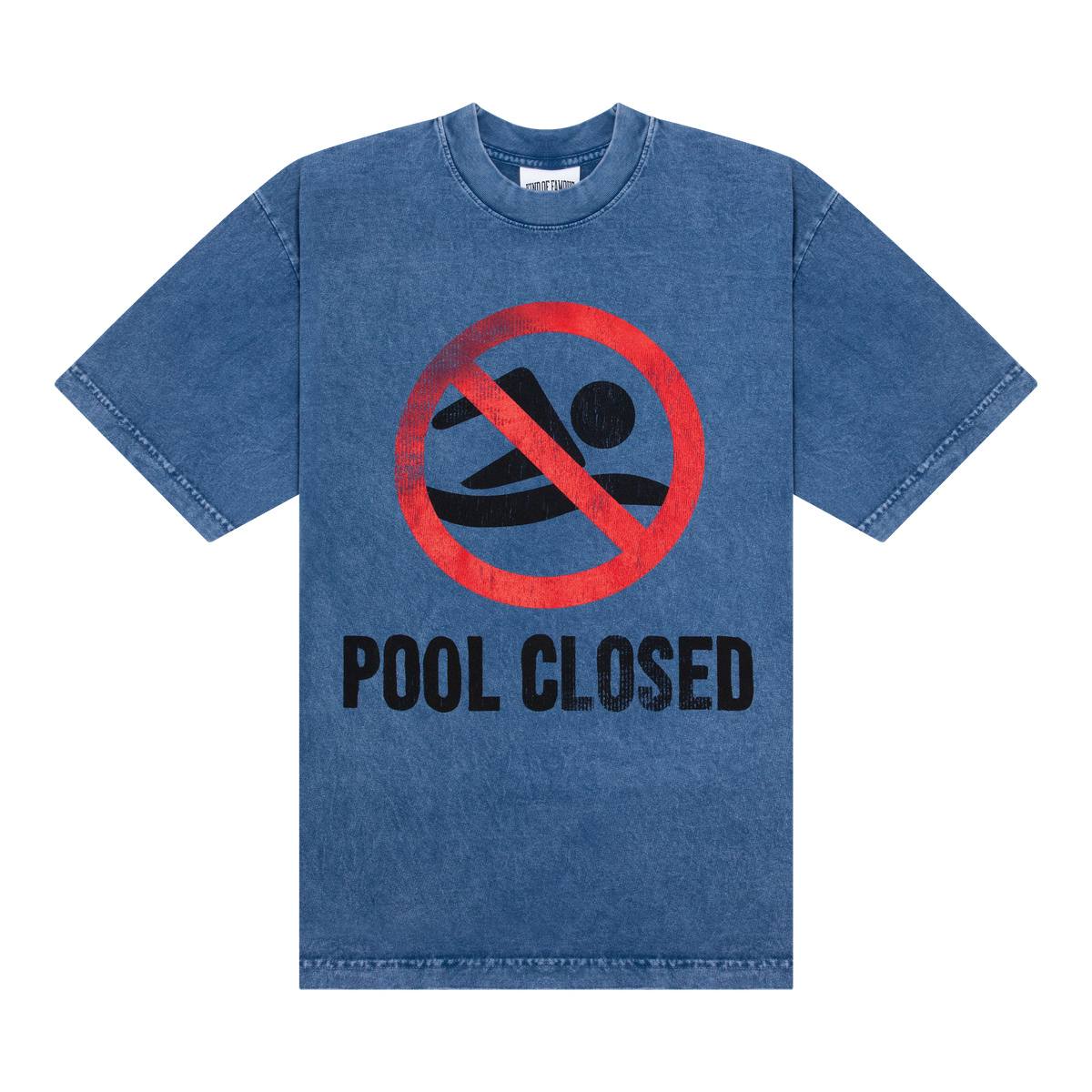 Pool Closed Tee - Indigo Blue